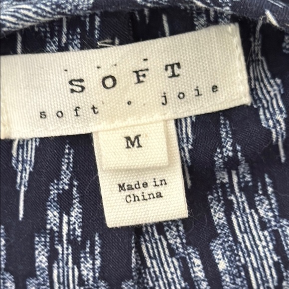 SOFT JOIE Blue Patterned Women's Jacket, medium - Picture 2 of 8